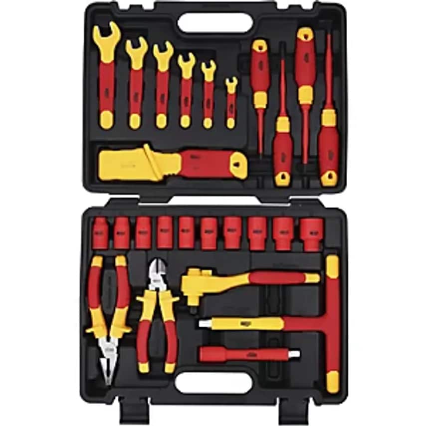 Insulated Tool Set, for Hybrid and Electric Vehicles, 26 Pieces