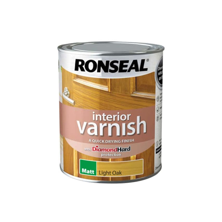 Interior Varnish Quick Dry Matt Light Oak 750ml