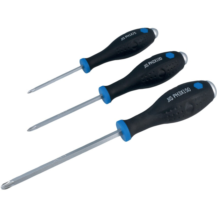 JIS Pound Thru Screwdrivers 3 Piece