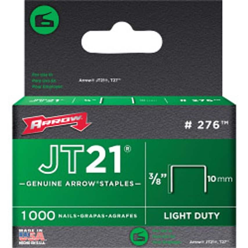 JT21/T27 Staples 10mm 3/8in (1000)