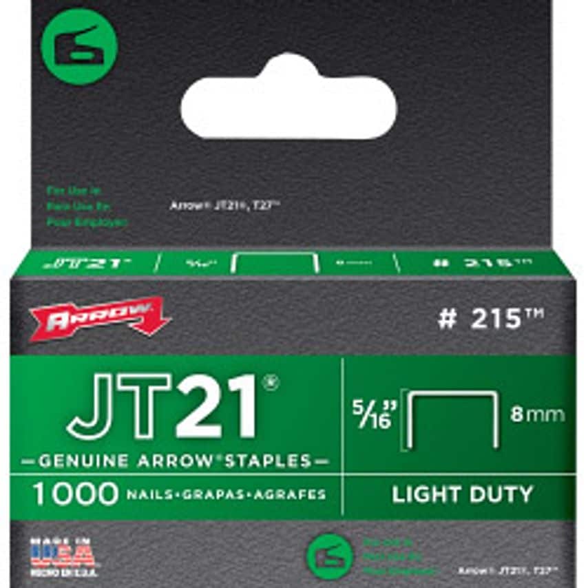 JT21/T27 Staples 8mm 5/16" (1000)
