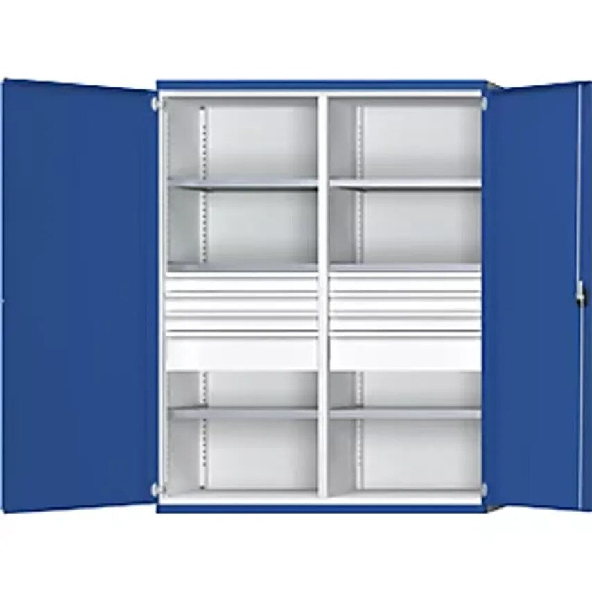 JUMBO Heavy Duty Cupboard With Centre Partition - 8 Drawers: 6 X 120