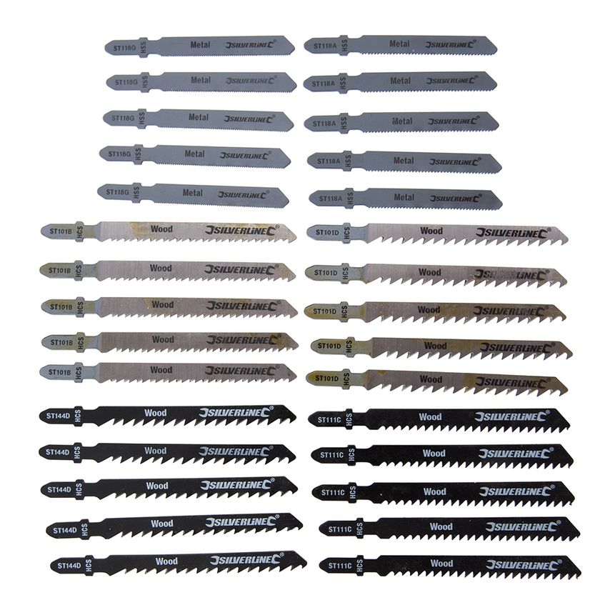 Jigsaw Blade Set 30 Piece Wood/Metal