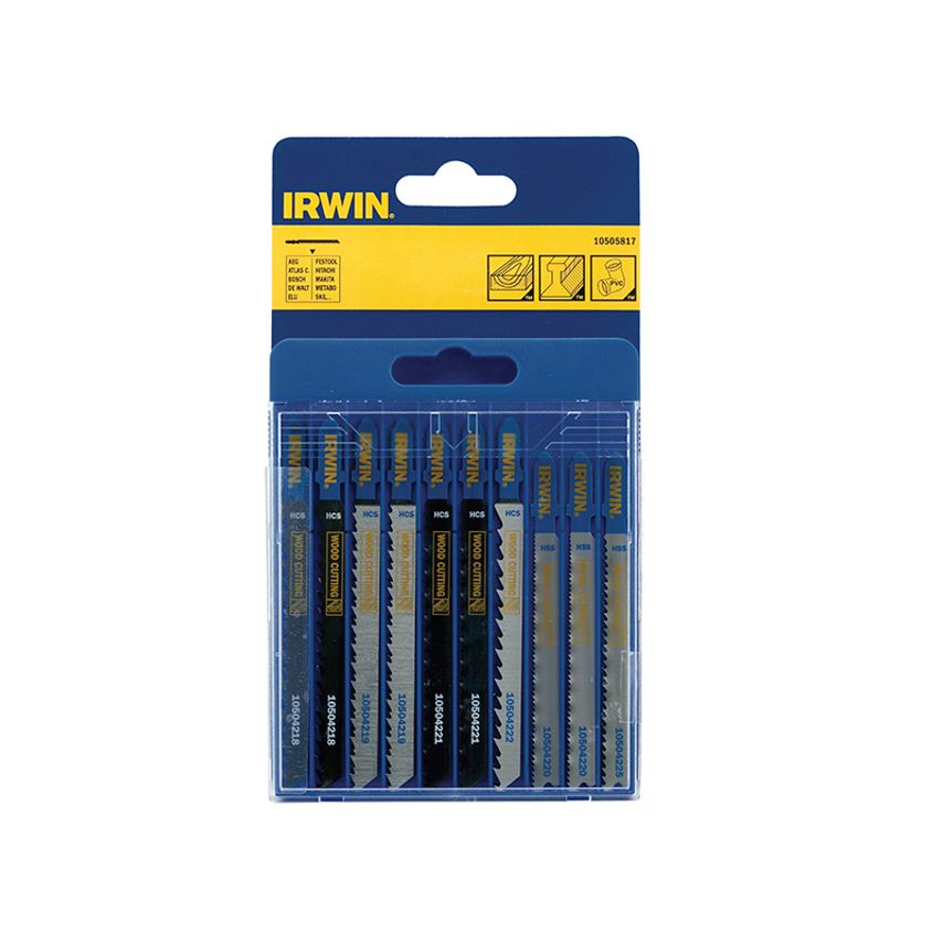 Jigsaw Blade Set Assorted 10 Piece Set IRW10505817