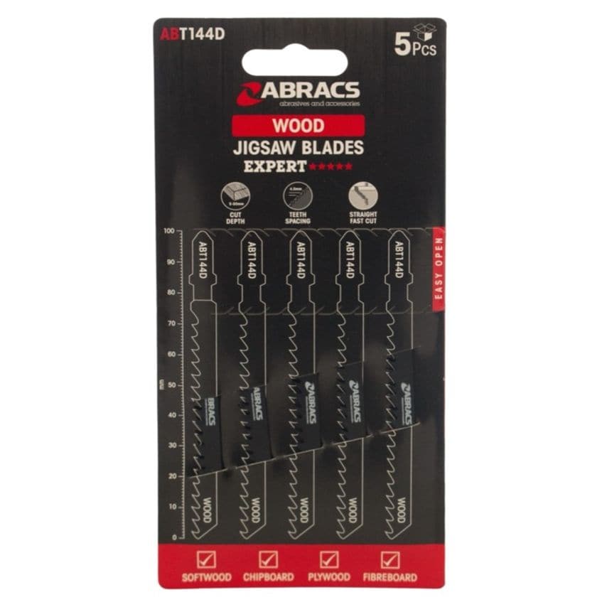 Jigsaw Blade for Wood Fast Coarse Cut Pack of 5