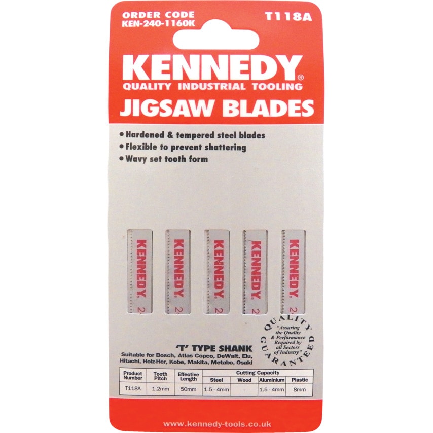 Jigsaw Blades Equivalent to Bosch T118A) PKT-5