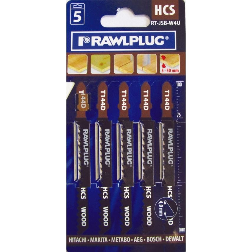 Jigsaw Blades for Wood Universal Pack of 5