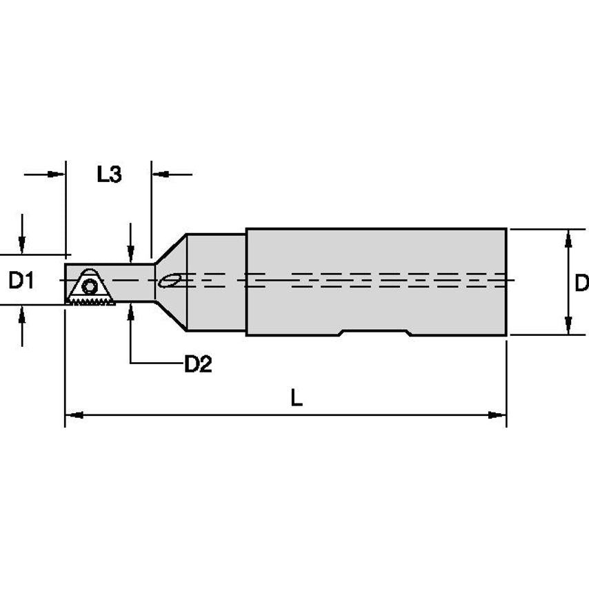 K035TM1RW075STN10M Mini Thread Mill With Coolant