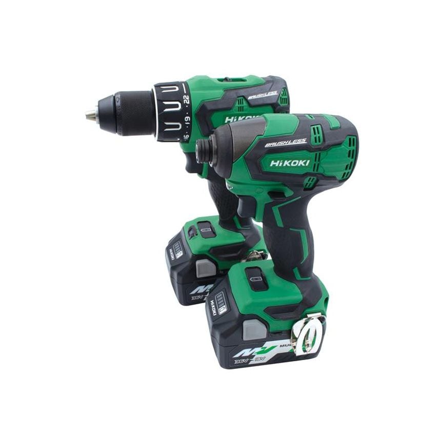 KC18DBFL2JDZ Twin Pack 18V 2 x Multi Volt Li-ion HIKKC18DBFL2