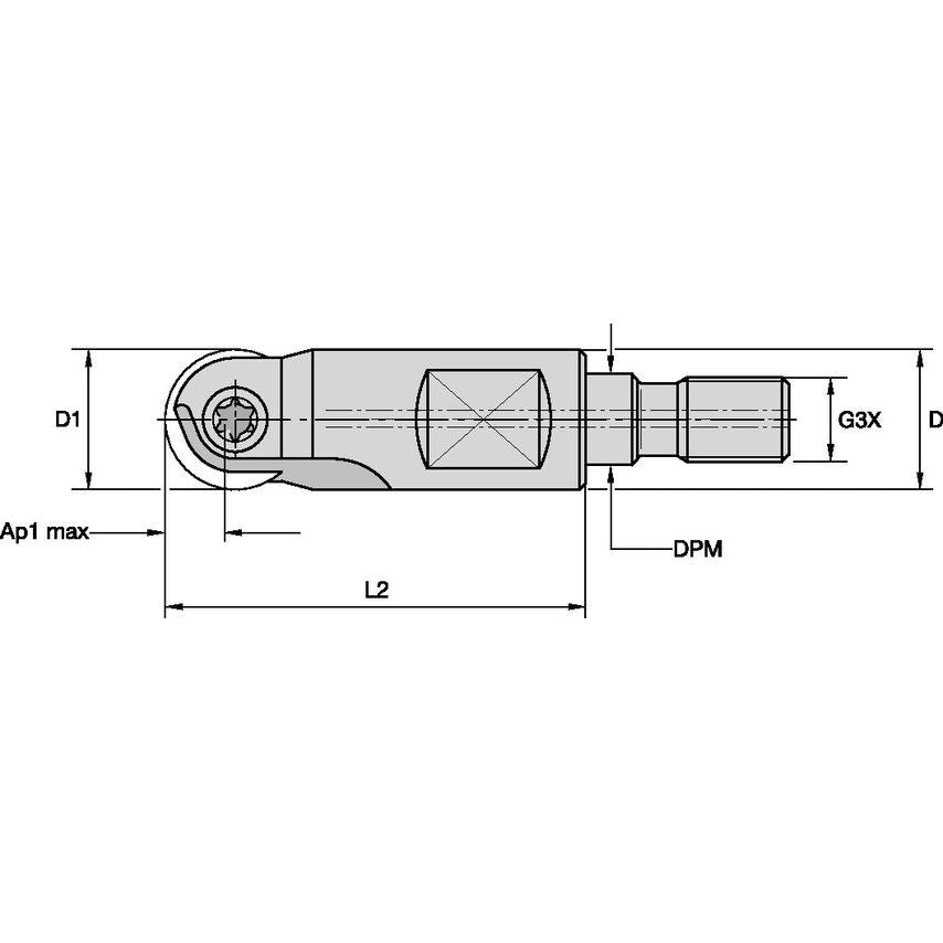 KDMB20R030M10SN KENNA Ball Nose Modular 203510