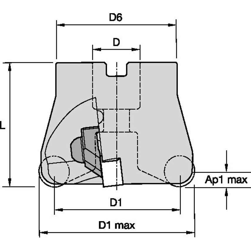 KDNR300RN40C4 KENDEX Shell Mill