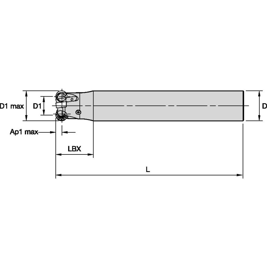 KDR32Z02A32RN12L250 Metric Cutter KDR D=32 Z=2 End