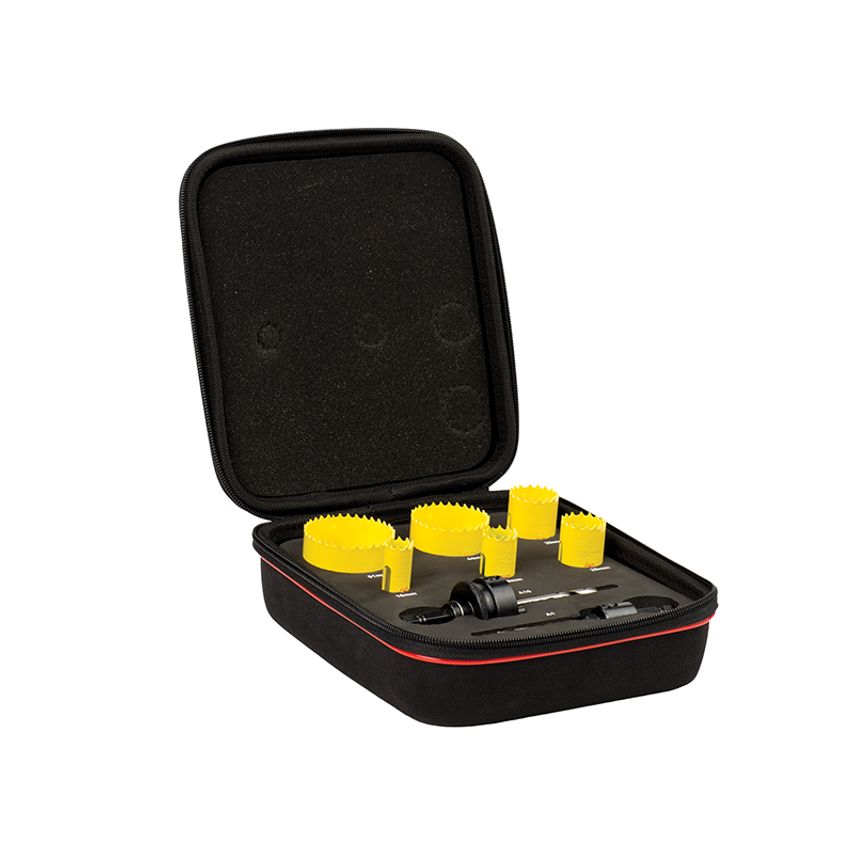 KFC06022 Fast Cut Bi-Metal Electrician's Holesaw Kit, 8 Piece STRKFC06022
