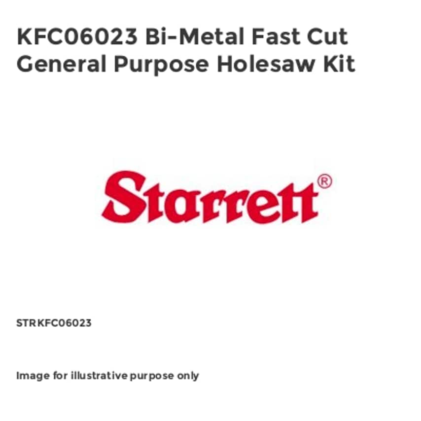 KFC06023 Bi-Metal Fast Cut General Purpose Holesaw Kit STRKFC06023