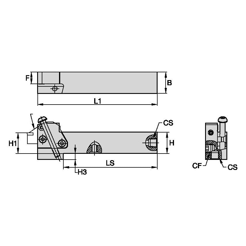 KGMSL3232P50C Modular Toolholder Size 50