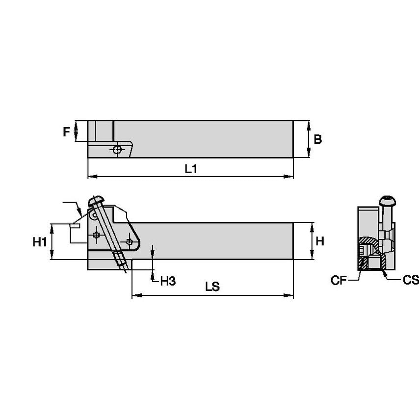 KGMSR2450N Modular Toolholder Size 50