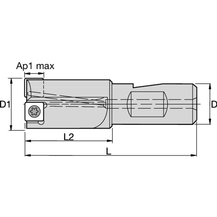 KICR073SD30333C Screw-On Insert End Mills