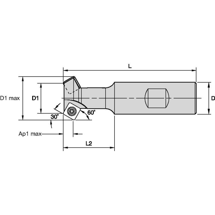 KIPR075SD2630 Screw-On Insert End Mills