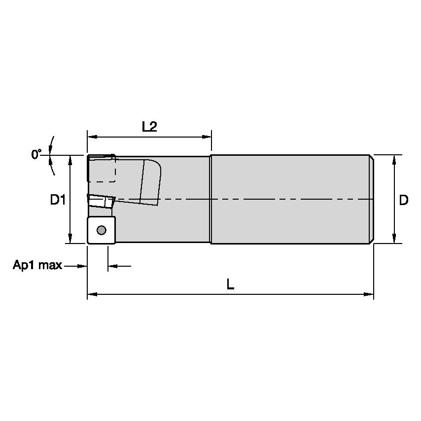 KISR125SP10T30F Machining Center Milling Cutte
