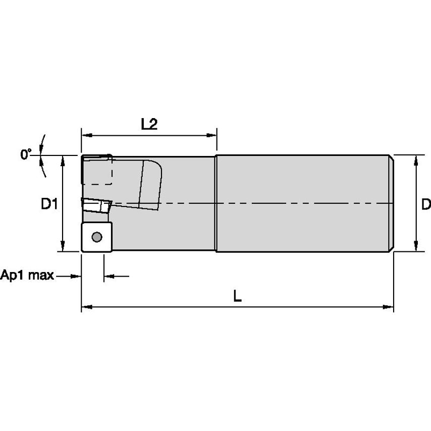 KISR150SP10T30F Machining Center Milling Cutte