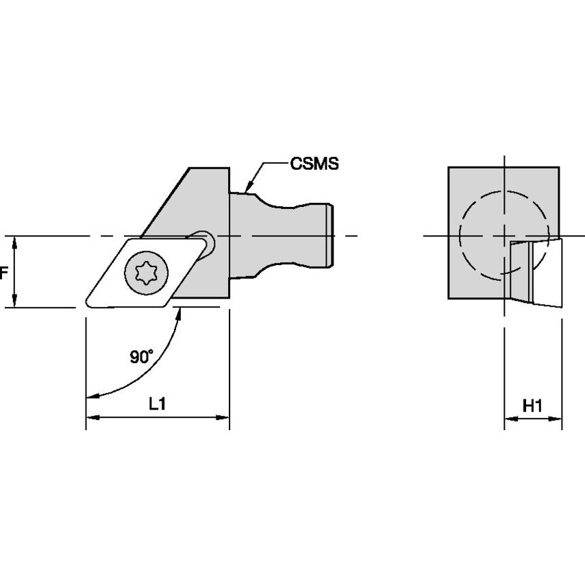 KM12SDACR1120 KM 12 Screw-On RH 90 DC..11T3