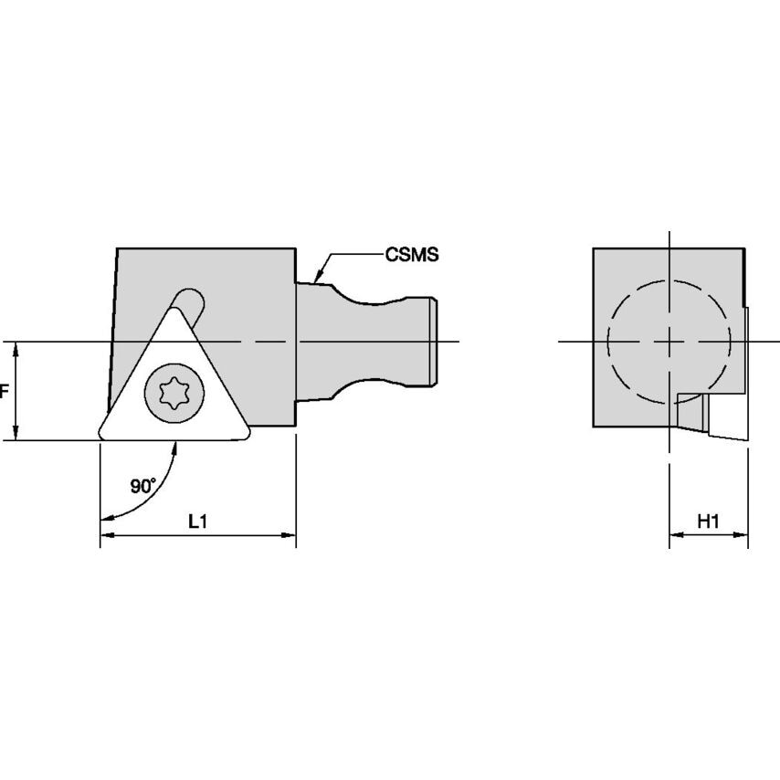 KM12STGCL1115 KM 12 Screw-On LH 90 TC..110204