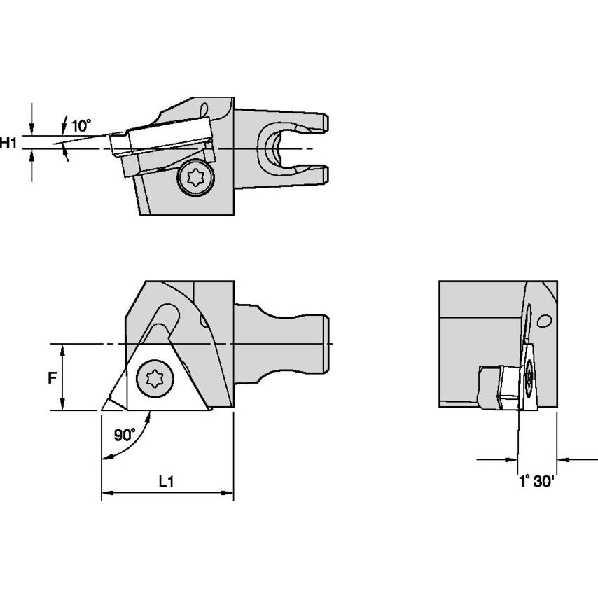 KM16LSSL1620HPC KM 16 Screw-On LH 90 LT16ER