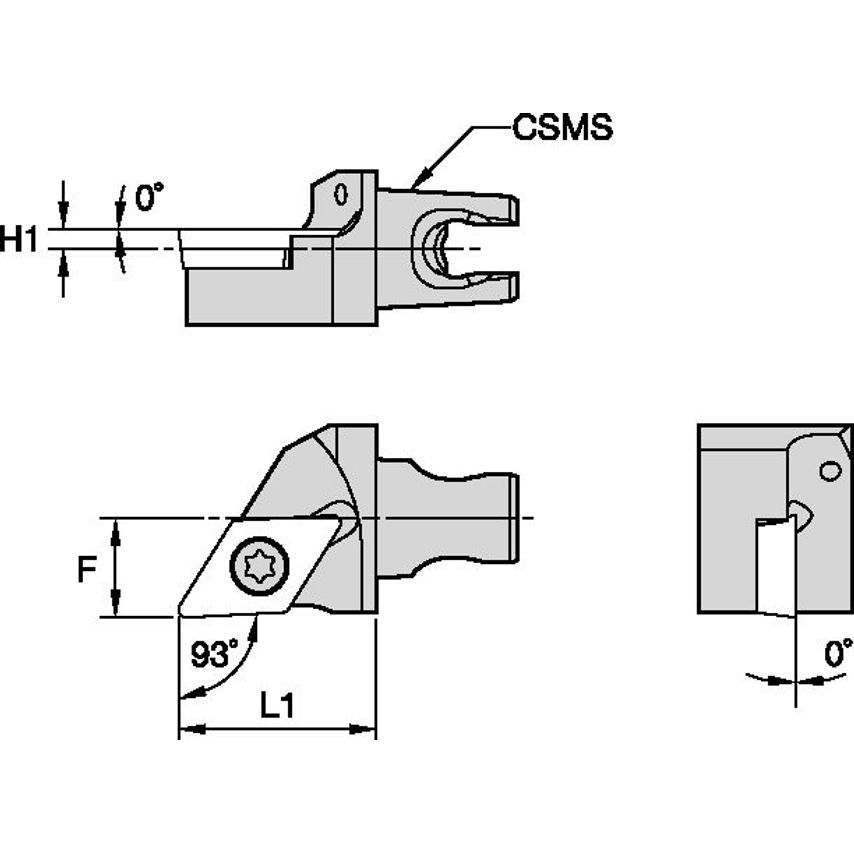 KM16SDJCL1120HPC KM 16 Screw-On LH 93 DC..11T3