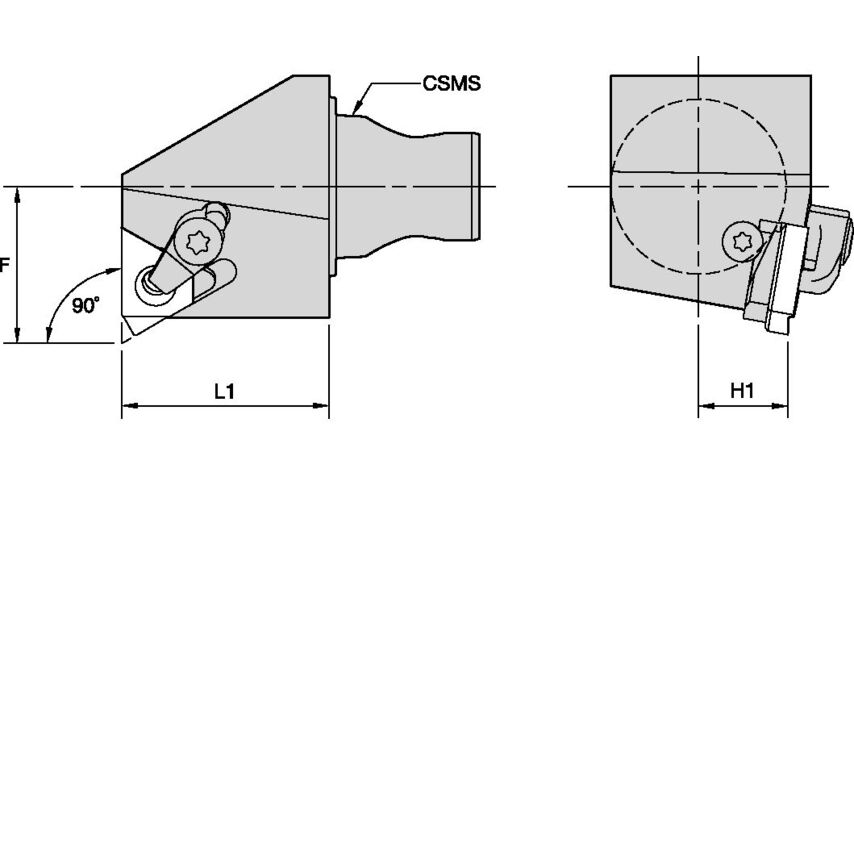 KM25LSER1630 KM25 Radial LSS Threading RH LT