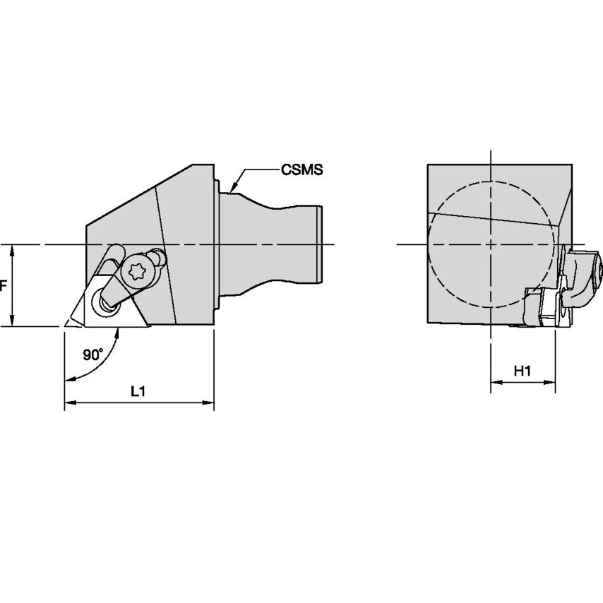 KM25LSSL1630 KM25 Axial LSS Threading RH LT1