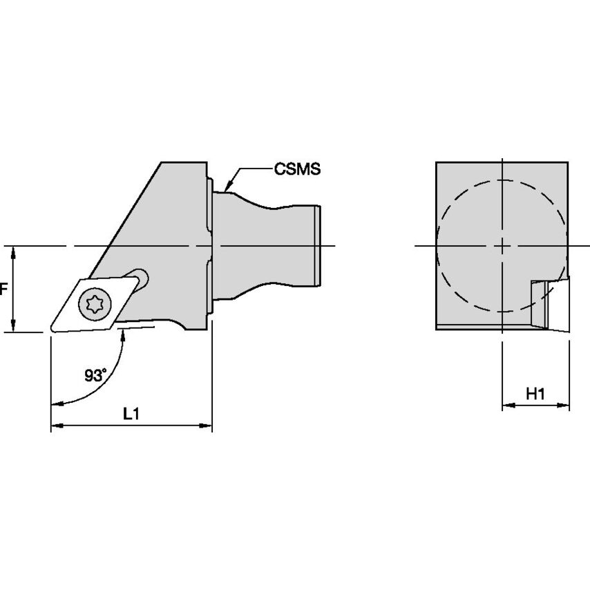 KM25SDJCR1130 KM25 Screw-On RH 93 DC..11T30