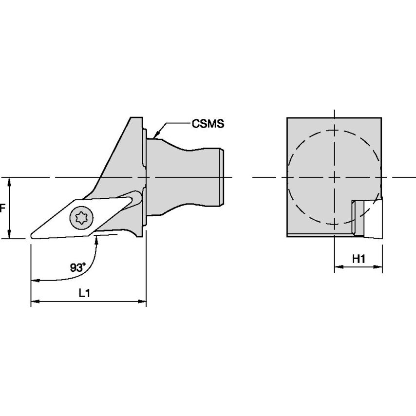 KM25SVJBL1630 KM25 Screw-On LH 93 VB..1604