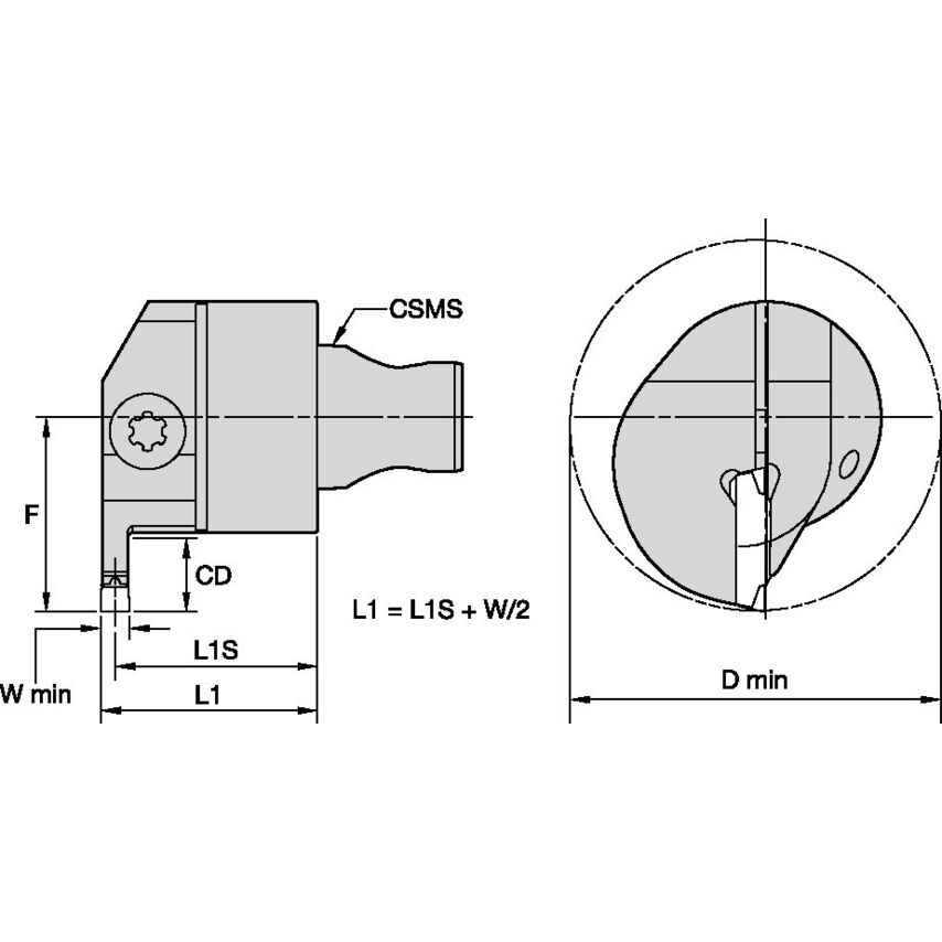 KM3225A4EML0310M30 KM3225 A4 Radial Ssc 3 Grooving