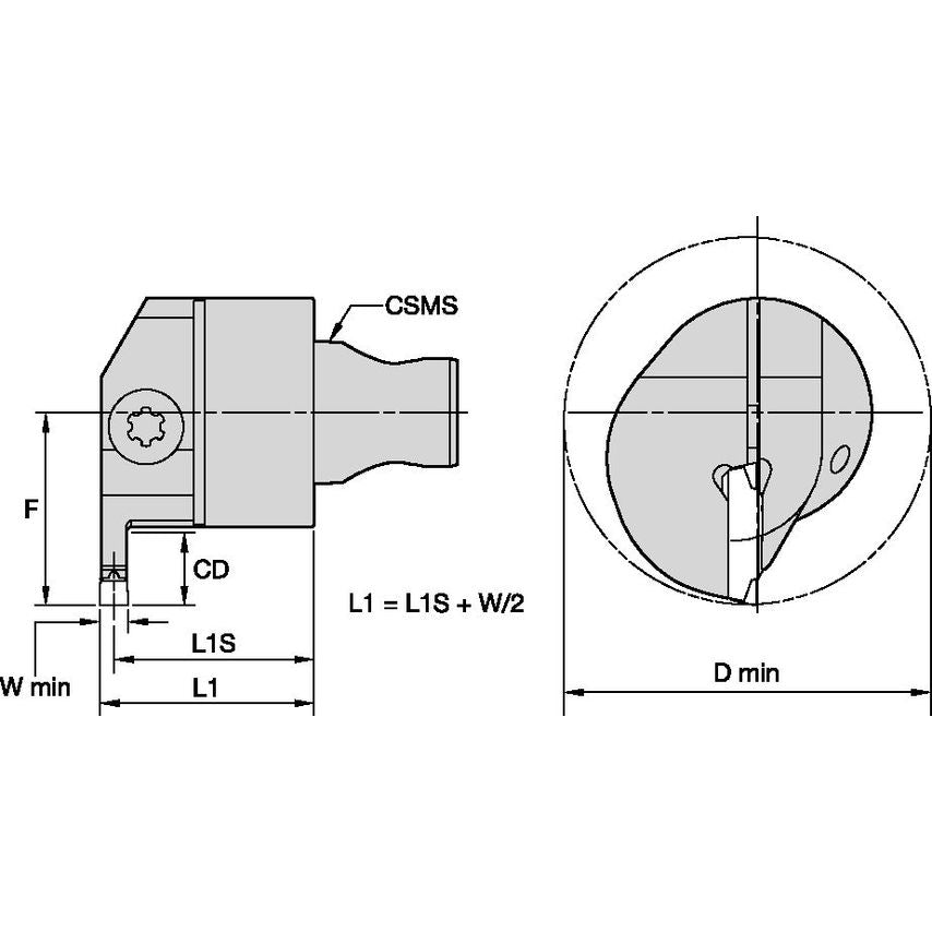 KM3225A4EML0410M30 KM3225 A4 Radial Ssc 4 Grooving