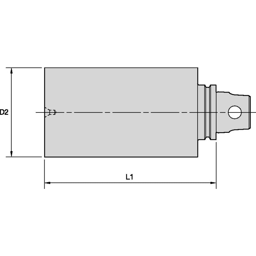 KM32TSBN52100m KM32 Blank Adapter 52 x 100mm
