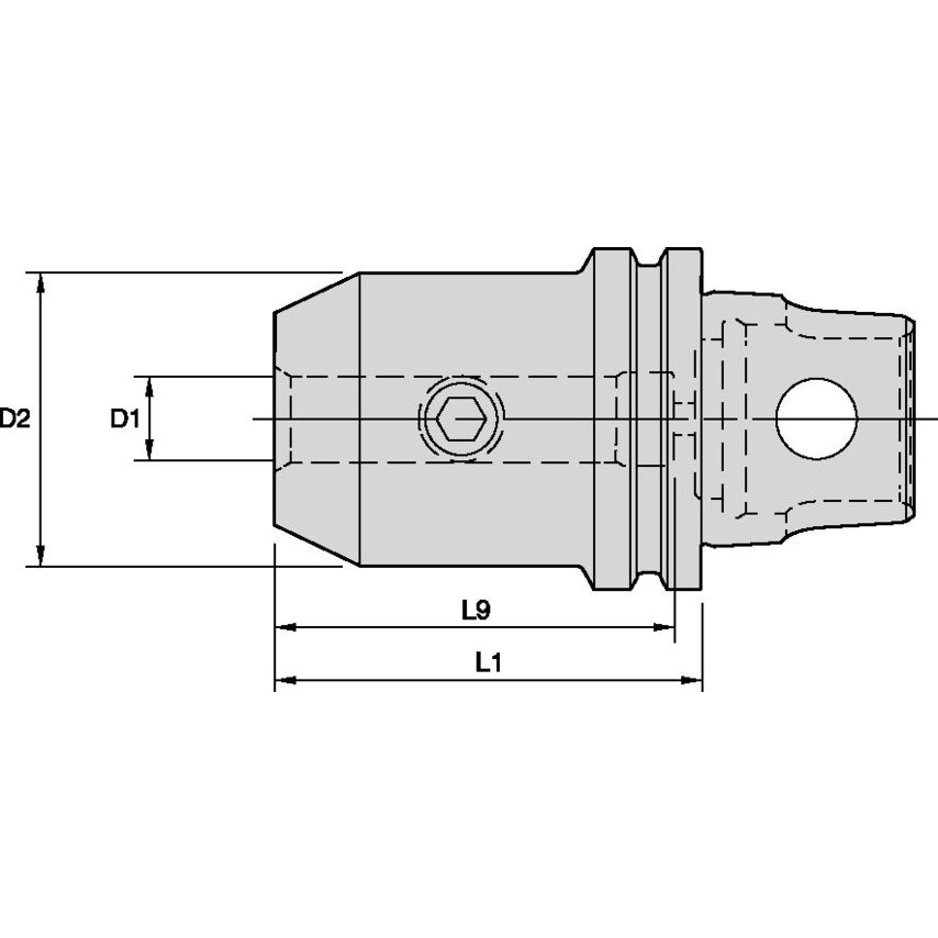 KM32TSEM06040M KM32TS End Mill Adapter 6 x 40