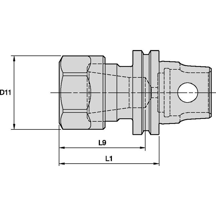 KM32TSER16036m KM32 Collet Chuck Hex ER16 28