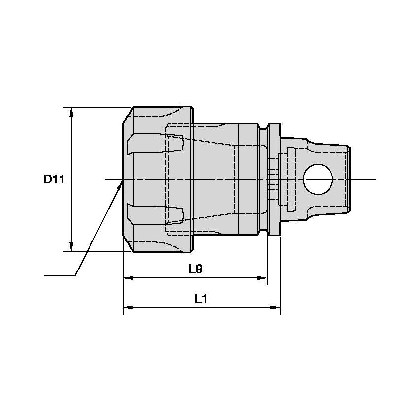 KM32TSER25045m KM32 Collet Chuck Round ER25 42