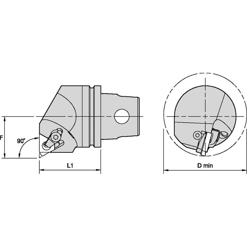 KM32TSLSER16N KM32TS Threading Unit 90 RH L