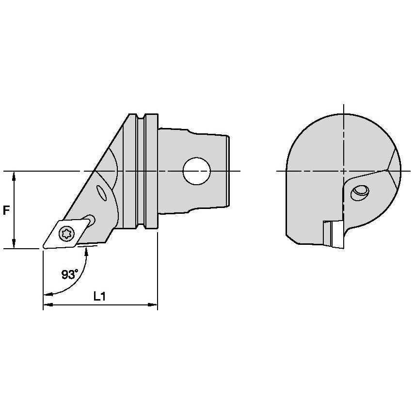 KM32TSSDJCR11 Cutting Unit Screw On Insert SD