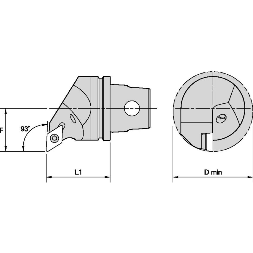 KM32TSSDUCR11 Cutting Unit Screw On Insert SD