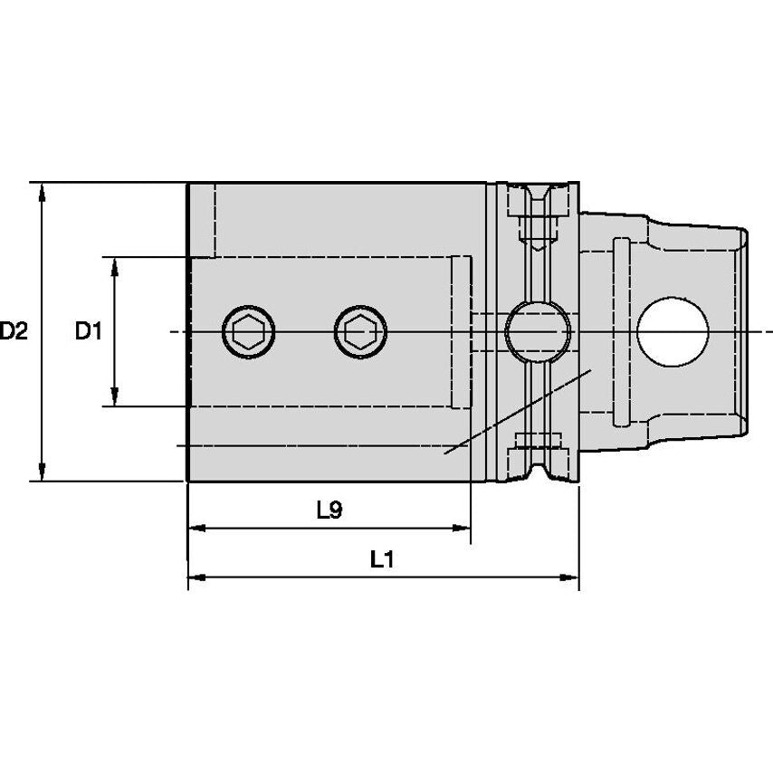 KM40BA1260 KM40 Boring Bar Adapter 12.0 x 60MM