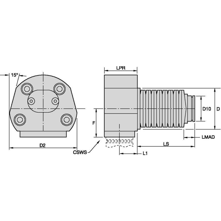 KM40RACADS40DT KM40 Raca Right-angle Clamping