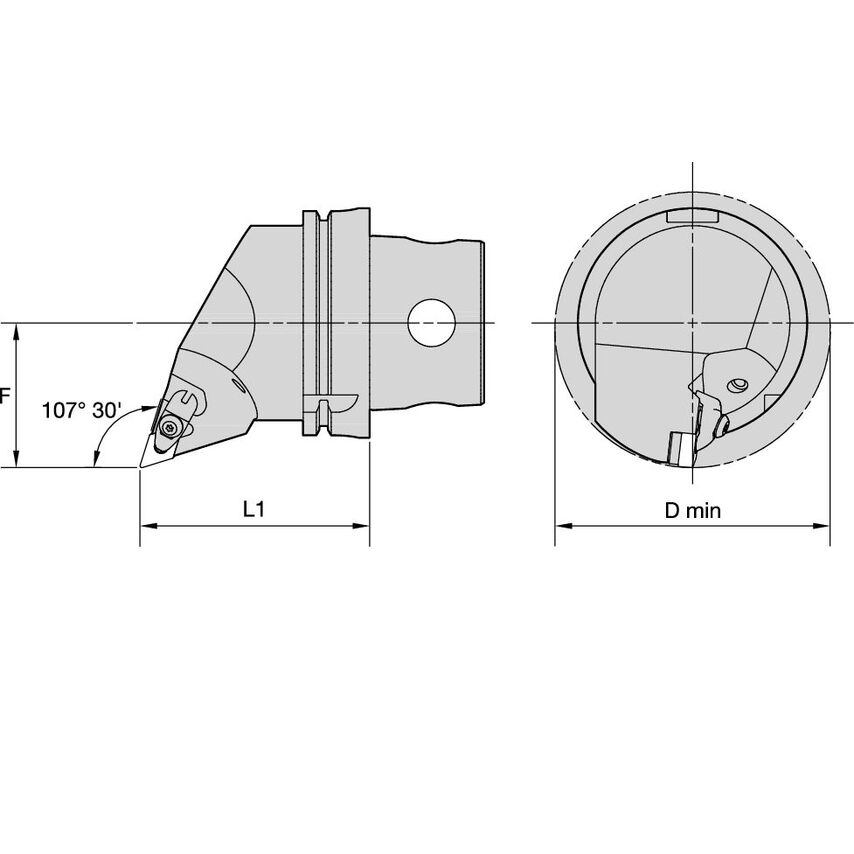 KM40TSDDQNR15KC06 KM40TS Kenclamp 107.5 RH DN..