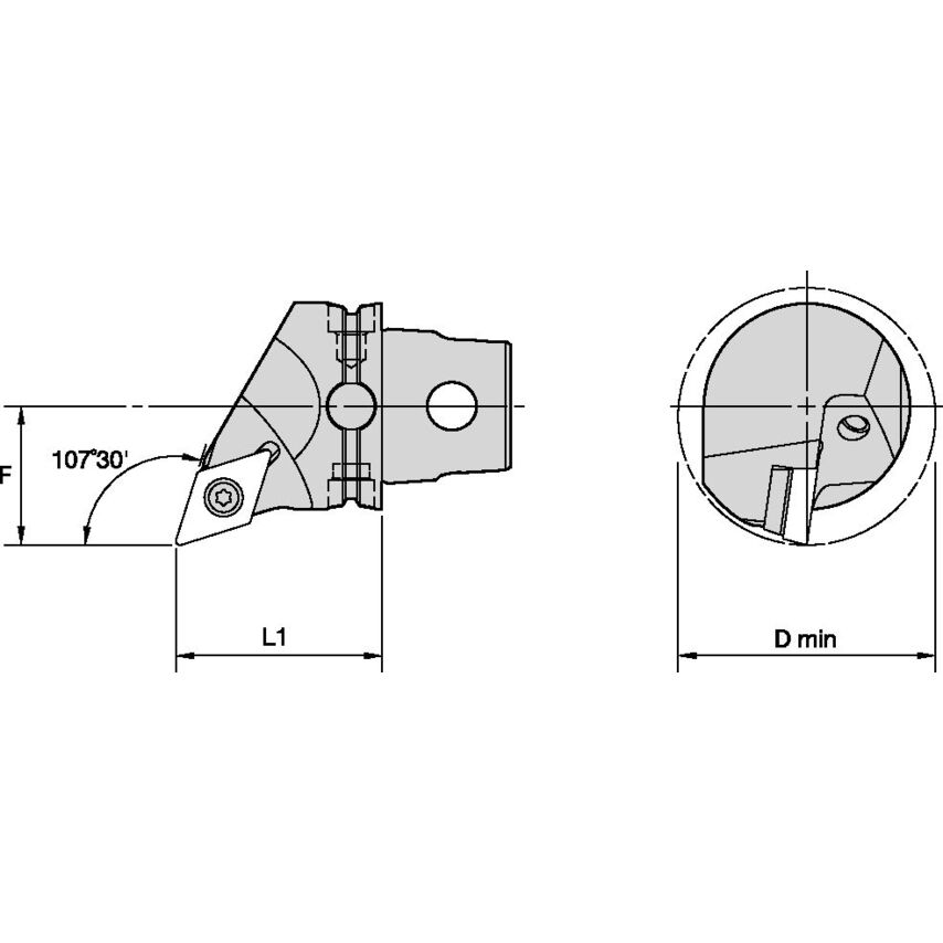 KM40TSSDQCR11 KM40TS Screw 107 30' RH DC..1