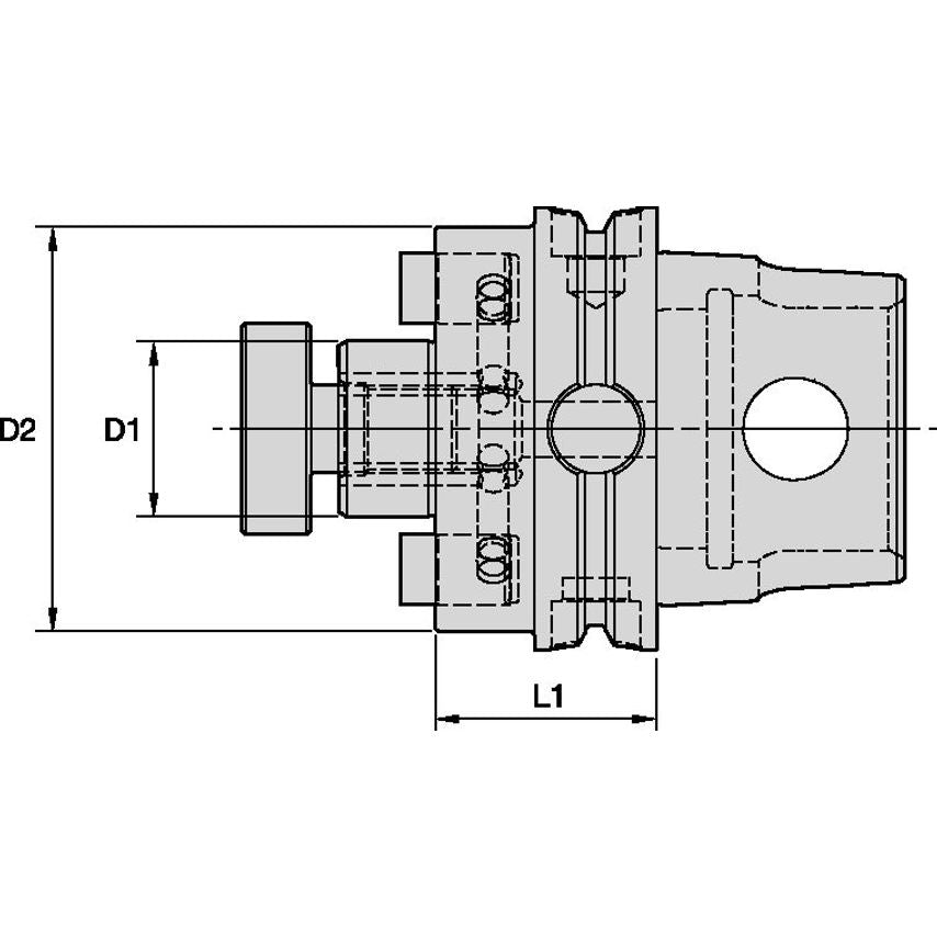 KM40TSSMC100126 KM40TS Shell Mill Adapter 1.0
