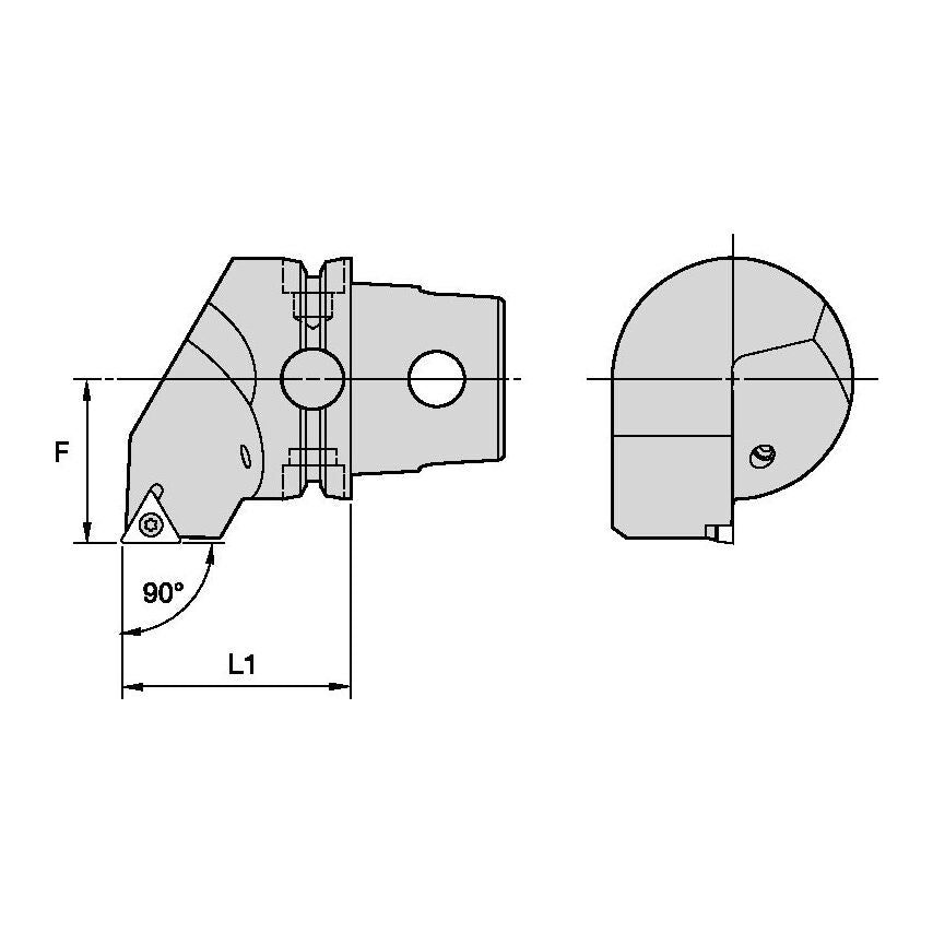 KM40TSSTGCR16 KM40TS Screw 90 RH TC..16