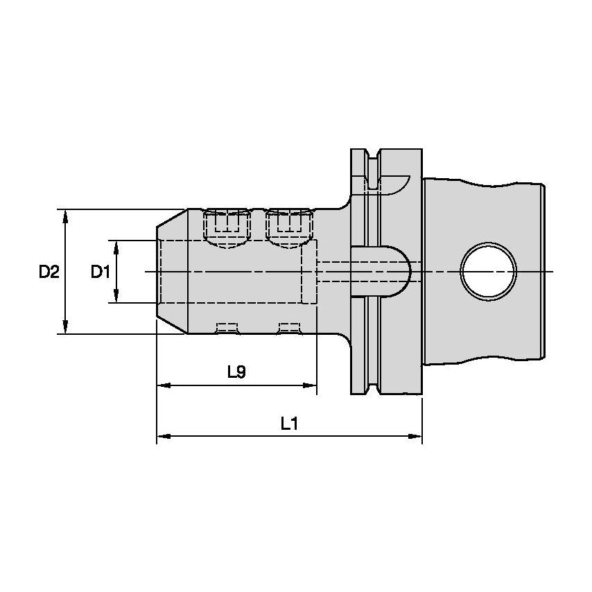 KM4X100EM025300 KM4X100 End Mill Adapter 1/4