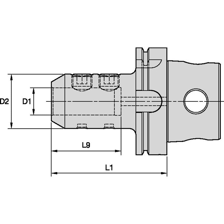 KM4X100EM038300 KM4X100 End Mill Adapter 3/8