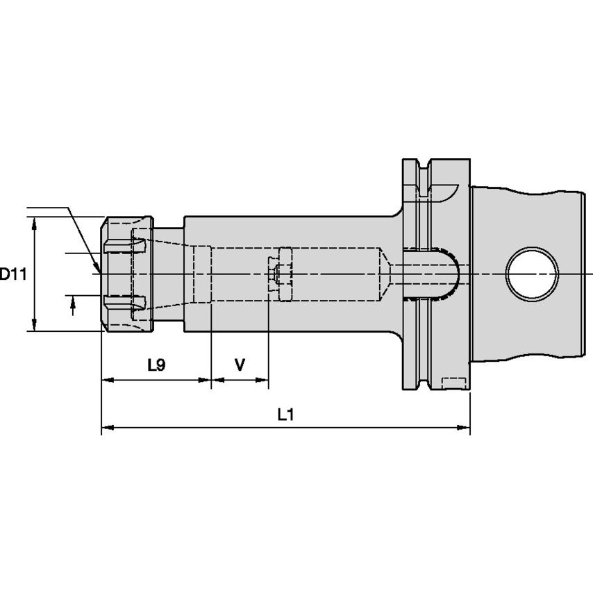 KM4X100ER25100m KM4X100-ER25 Collet Chuck Hex